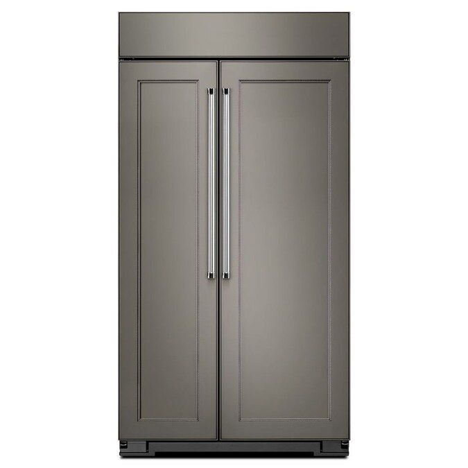 KitchenAid 30-cu ft Built-In Side-by-Side Refrigerator with Ice Maker (Panel Ready) Lowes.com | Lowe's