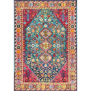 Meadow Vintage Vibrant Multi 5 ft. x 8 ft. Area Rug | The Home Depot