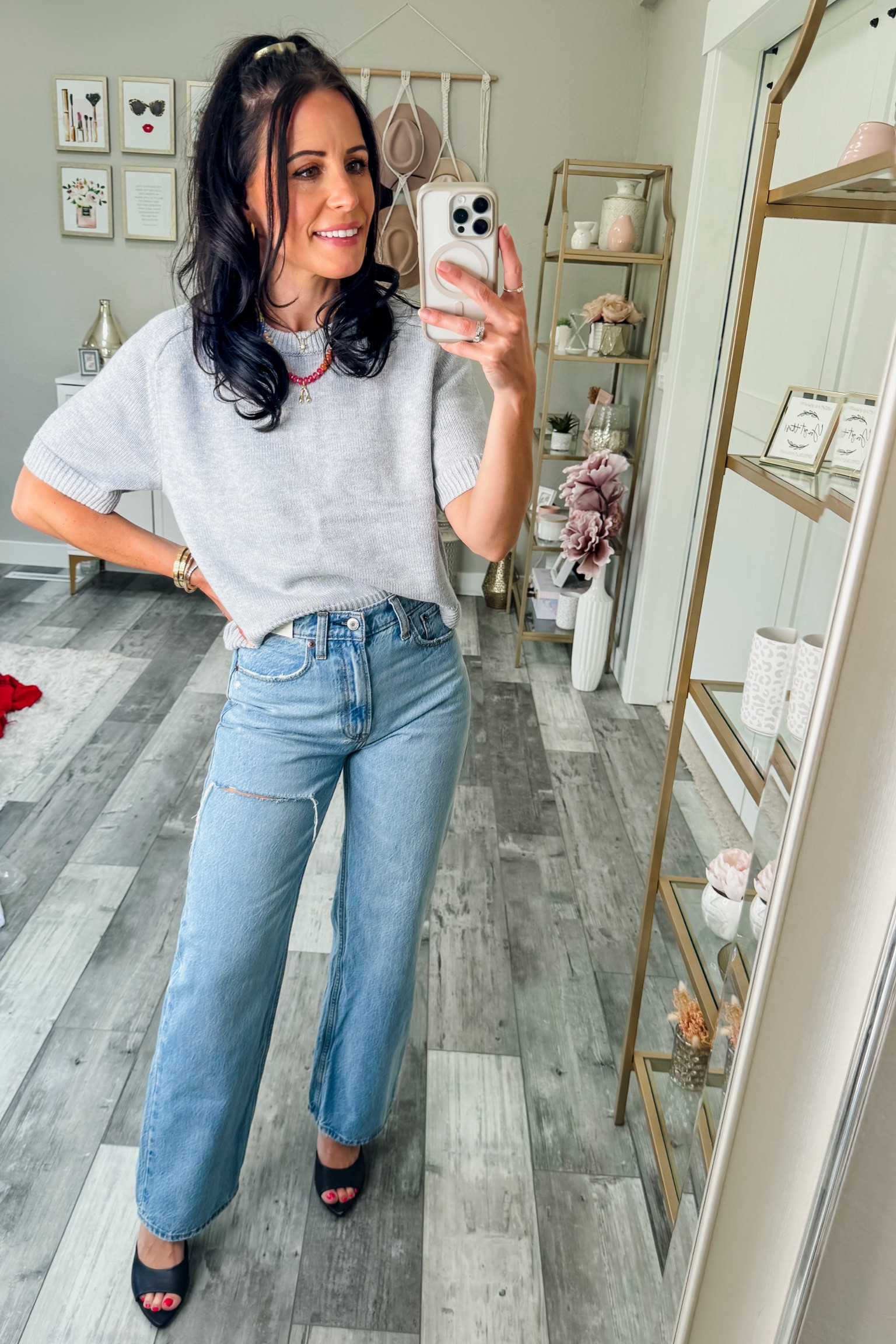 This Abercrombie order was sooo good! 

High rip jeans: 
24 short - TTS LOVE these jeanss
Grey sweater:
XS - TTS so soft & nice thicker sweater material

Abercrombie haul, Abercrombie jeans, leopard jeans, fall outfit, early fall outfit, petite fashion, petite outfit inspo, neutral outfit, casual outfit inspo, casual chic outfit 

#LTKFindsUnder100 #LTKFindsUnder50 #LTKSeasonal