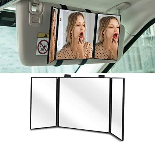 Car Visor Mirror, Foldable Car Sun Visor Vanity Mirror, Makeup Travel Vanity Mirror Car Mirror Cl... | Amazon (US)