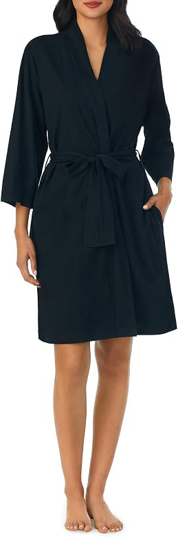 Nautica Women's Sleepwear Cotton Jersey Knit Robe (Regular and Plus Size) | Amazon (US)