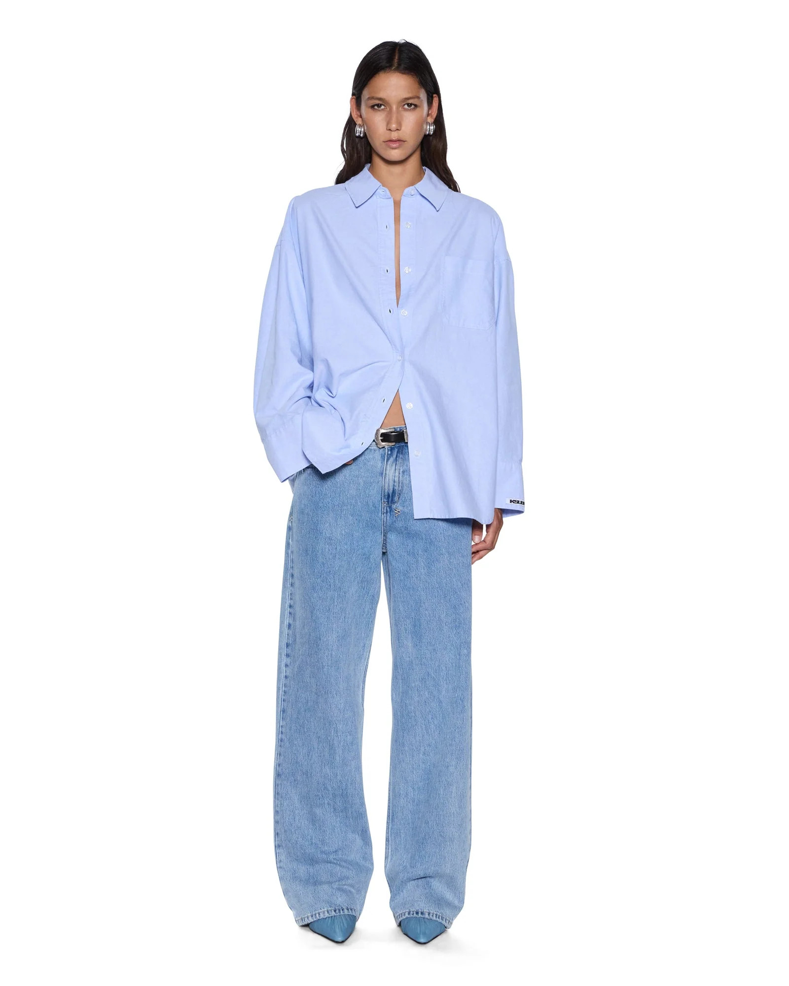 Womens Astra Ls Shirt Blue Oxford Shirts  | Ksubi ++ | Ksubi (AU)