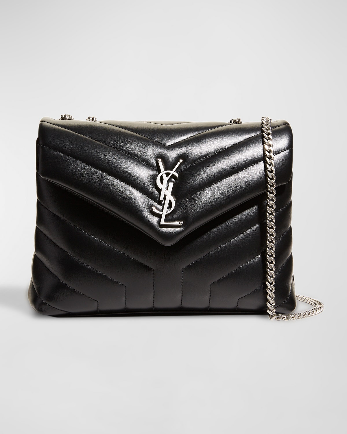 Loulou Small YSL Shoulder Bag in Quilted Leather | Neiman Marcus