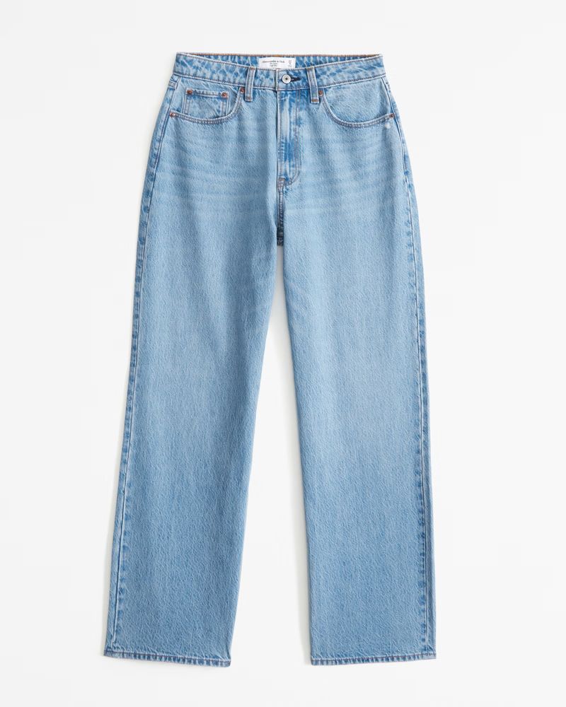 Curve Love High Rise Loose Jean | Abercrombie & Fitch (US)