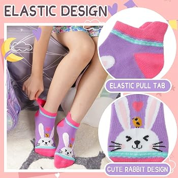 Anlisim Kids Girls Toddler Unicorn Ankle No Show Socks Fashion Novelty Cotton Silly Socks 6 Pairs | Amazon (US)