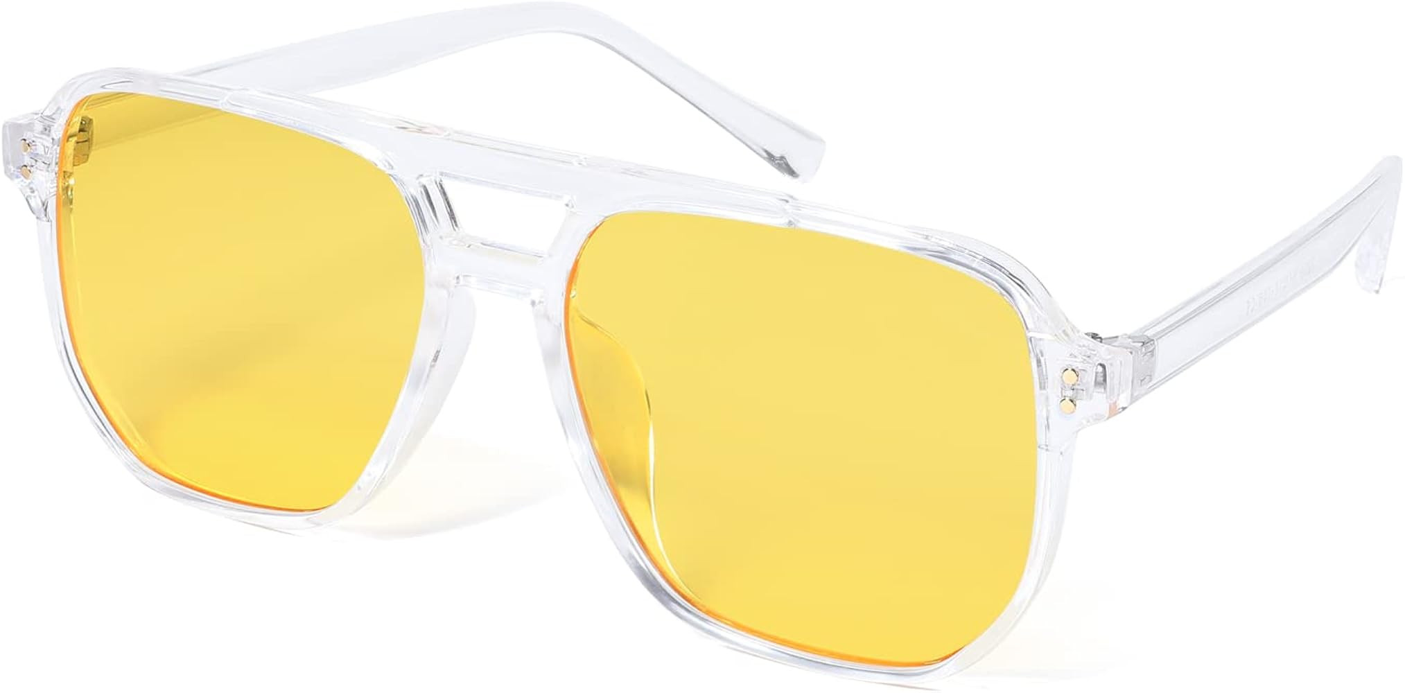 FEISEDY Retro Square Aviator Sunglasses Women Men 70s Vintage Trendy Plastic Frame Sun Glasses B2... | Amazon (CA)