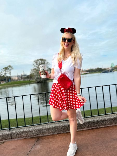 Disney outfit, Disney World outfit, Walt Disney World Outfit, family Disney outfits, vacation outfit, Epcot, red polka dot skirt 

#LTKfindsunder50 #LTKtravel