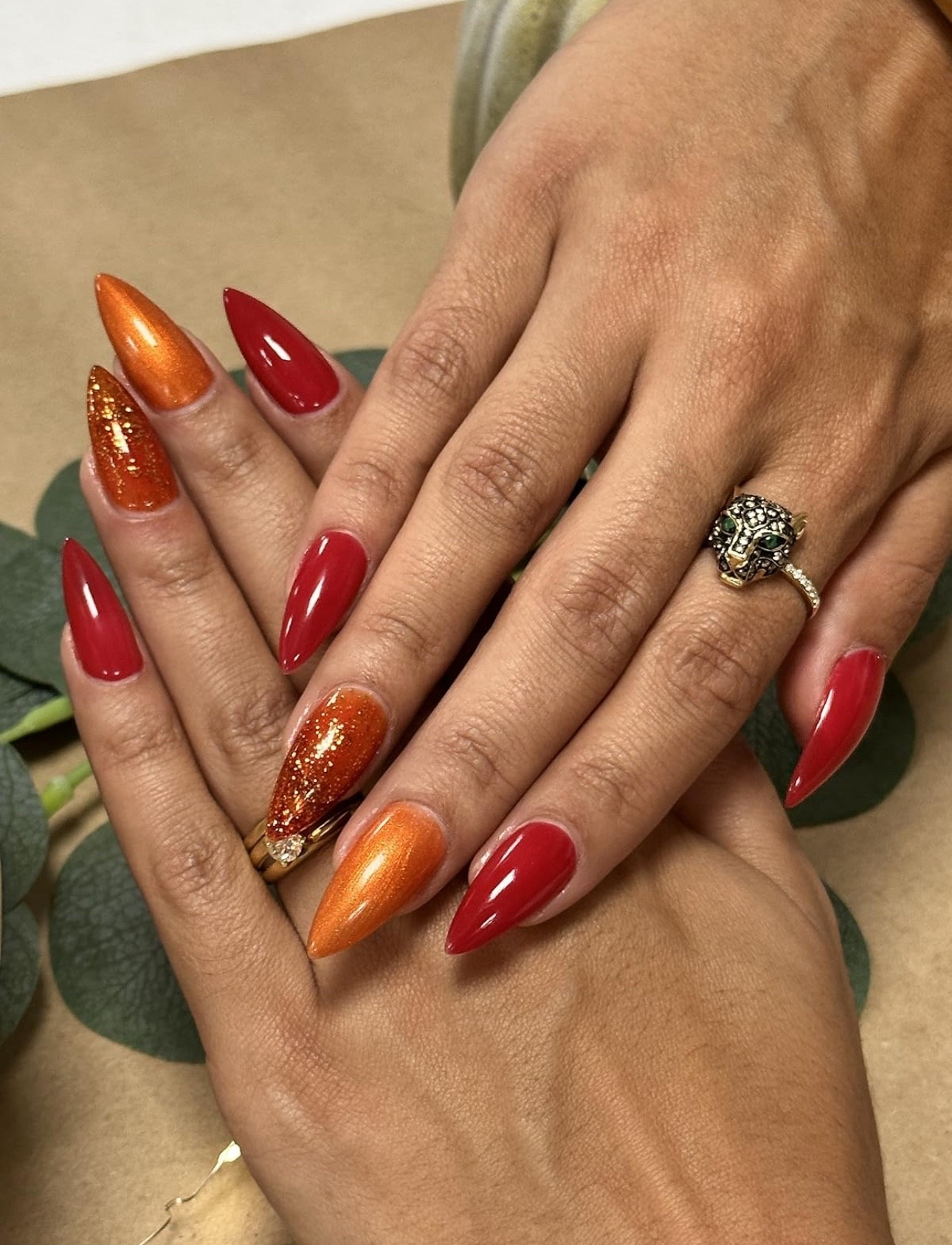 My fall nails are ready! 🍂💅 Loving these Beetles gel colors, on sale now if you want them too!