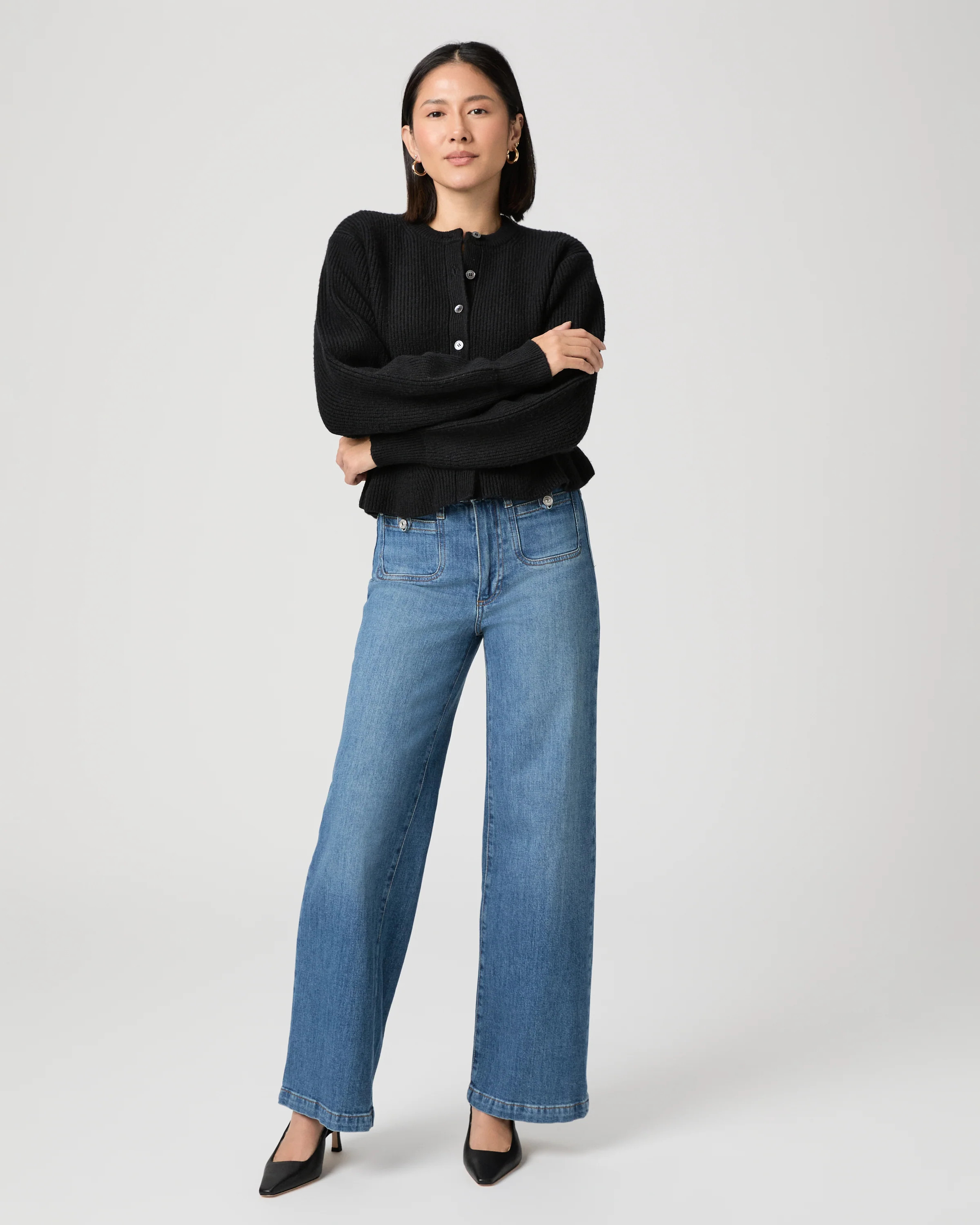 Anessa Petite 29" Wide Leg Jean | Paige