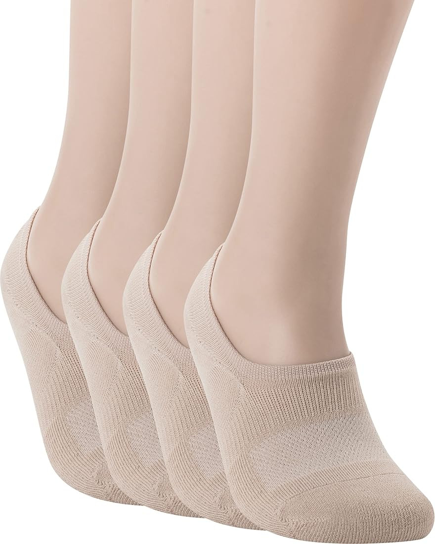 Pro Mountain No Show Socks For Women Cotton Cushion Footies Liner S M L XL | Amazon (US)