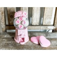 Gumball Machine, Tiered Tray Decor, Pink Candy Hearts Gumball, You Choose, Valentines Day Decor | Etsy (US)