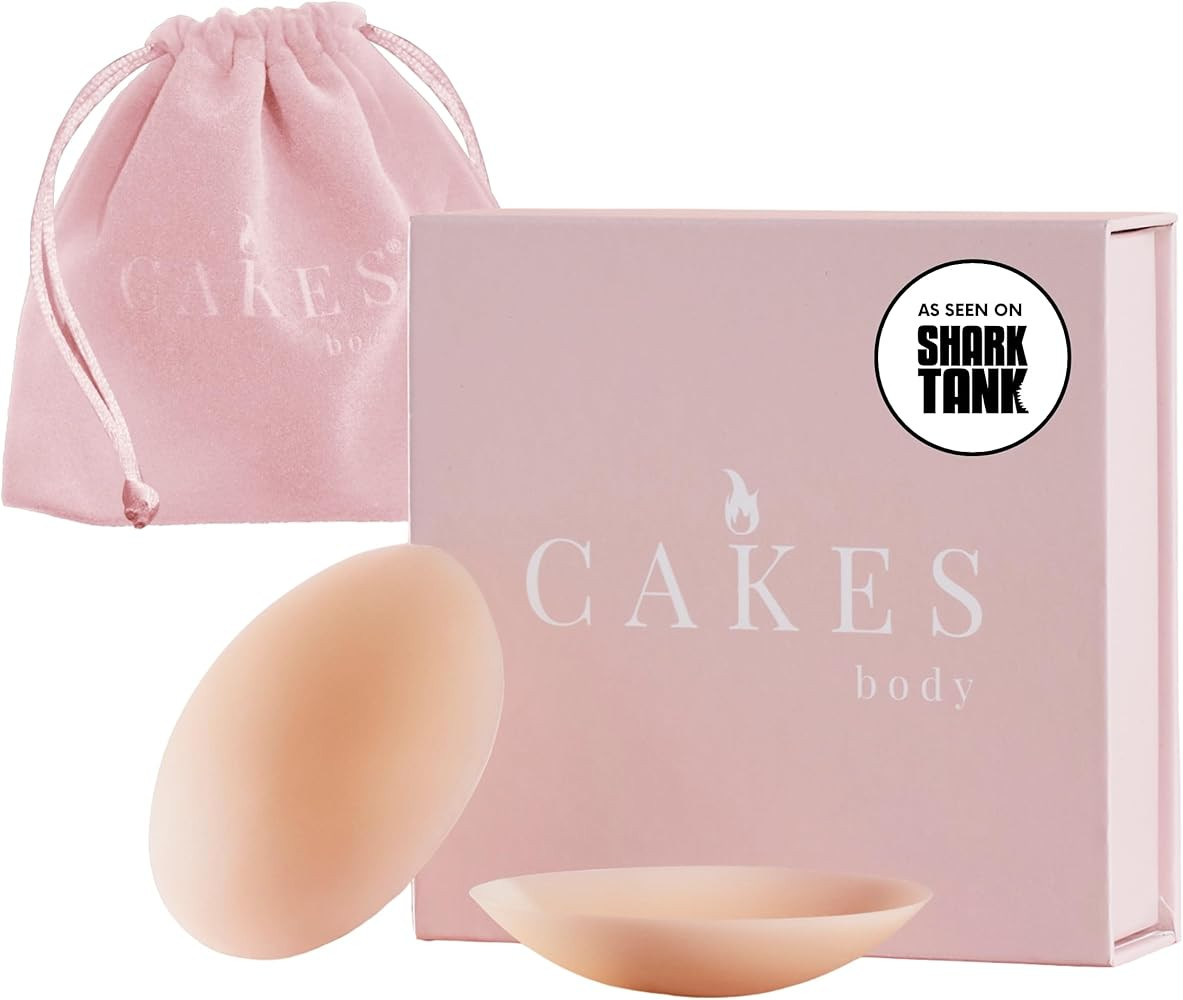 CAKES Body® grippy (Non-Adhesive) Circle Nipple Covers for Women - Silicone Nipple Covers with T... | Amazon (US)
