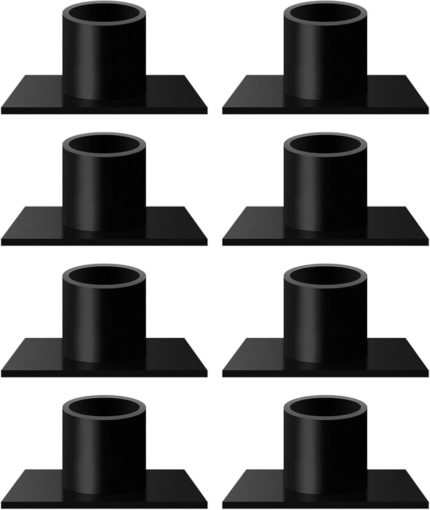 Gute Taper Candle Holder, Candle Holders for Pillar Candles, Matte Black Candlestick Holder Cente... | Amazon (US)