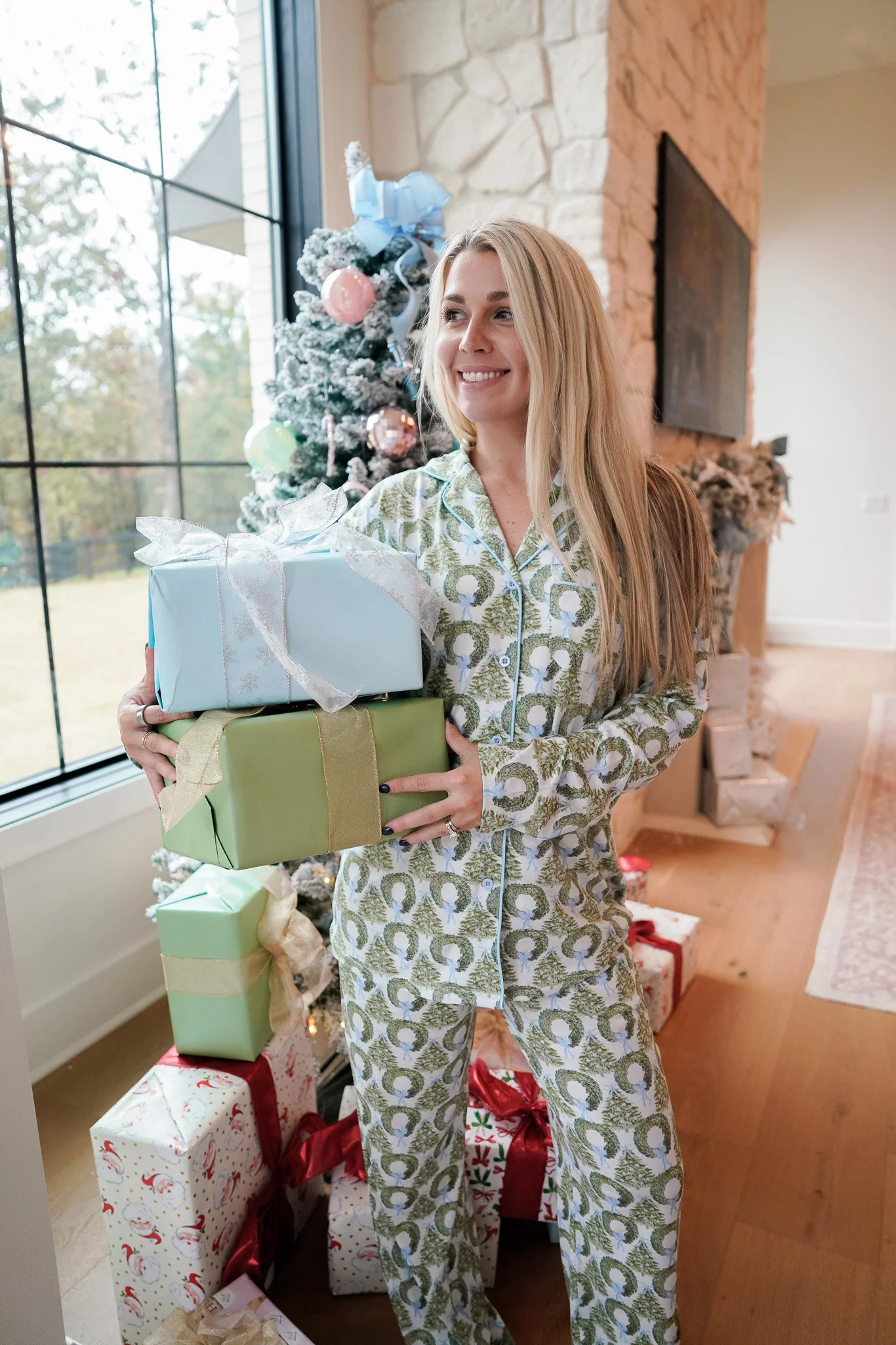 Deck the Halls - Long Pajama Set | KenzKustomz