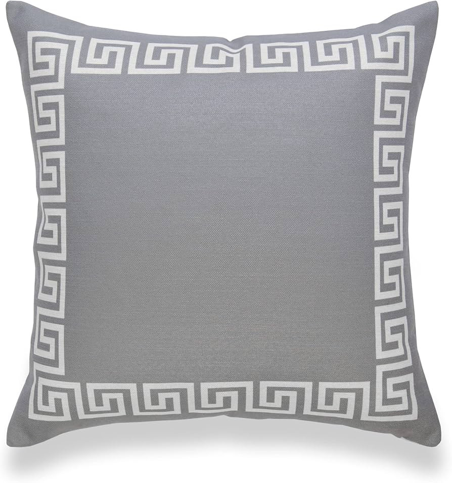 Hofdeco Neutral Coastal Patio Indoor Outdoor Lumbar Pillow Cover ONLY for Backyard, Couch, Sofa, ... | Amazon (US)