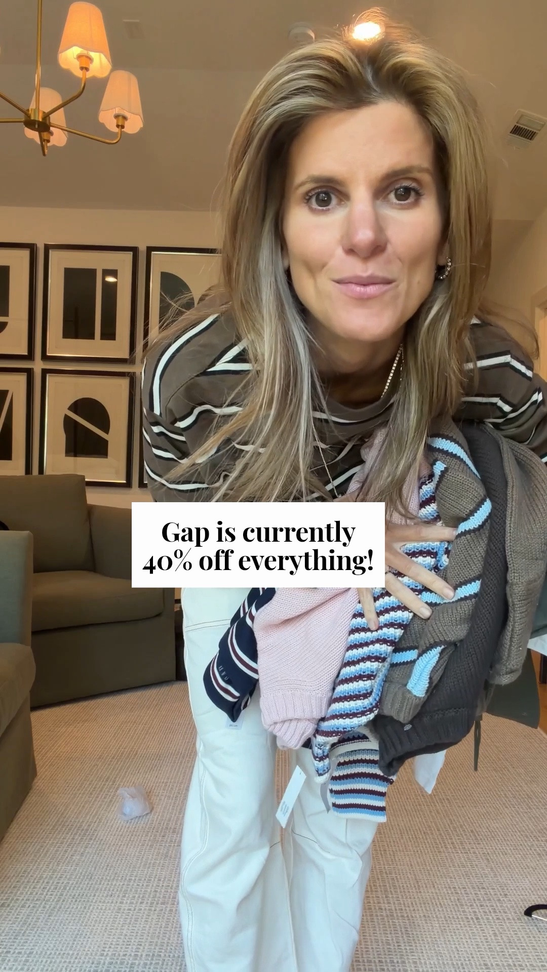 Gap friends and family 40% off everything! Here are some of the tops I snagged for fall! I got XS in all tops. XSP in jacket and 00P in the pants!