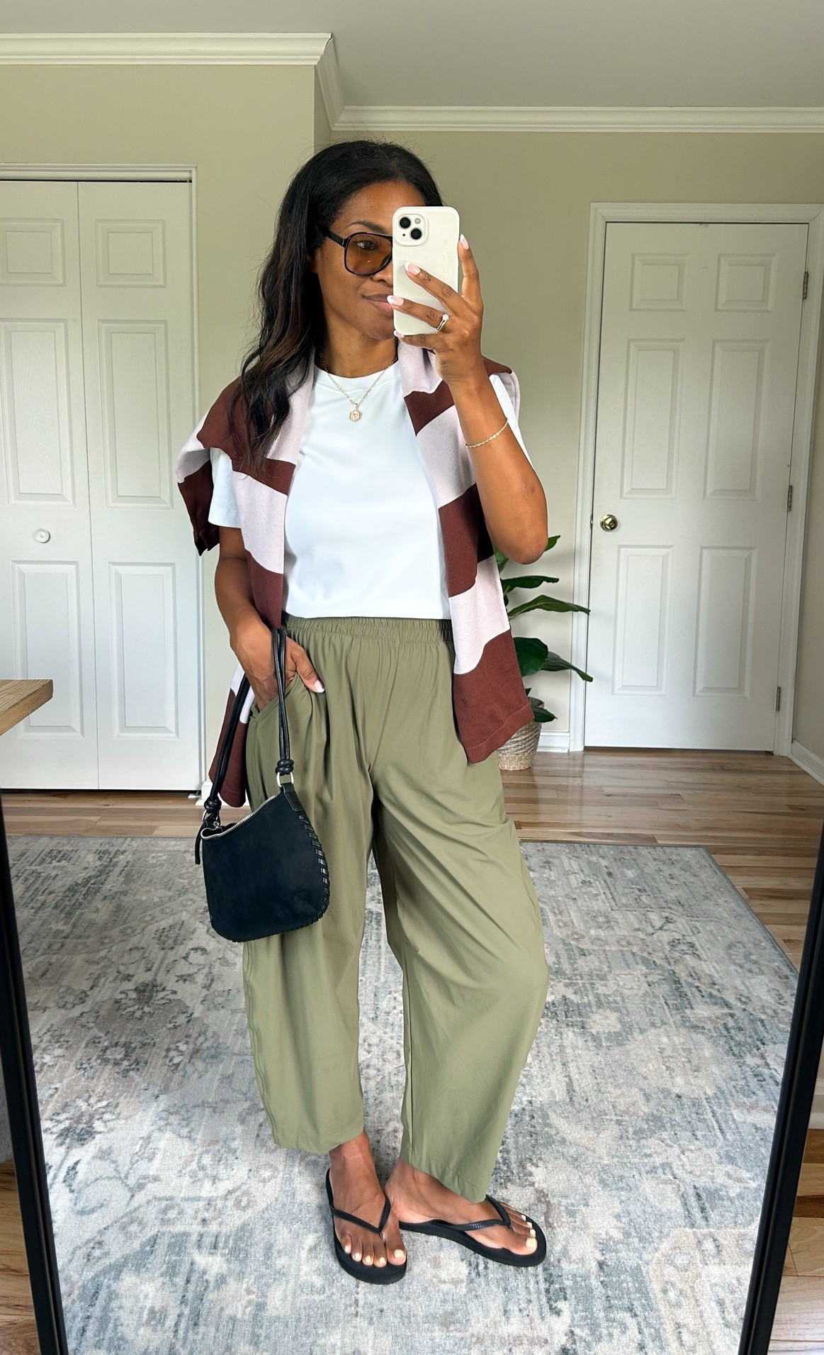 Wearing a small in the pants. ￼