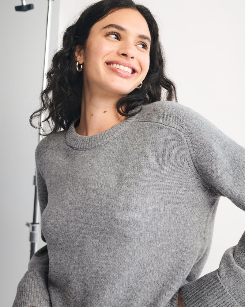The A&F Madeline Crew Sweater | Abercrombie & Fitch (US)