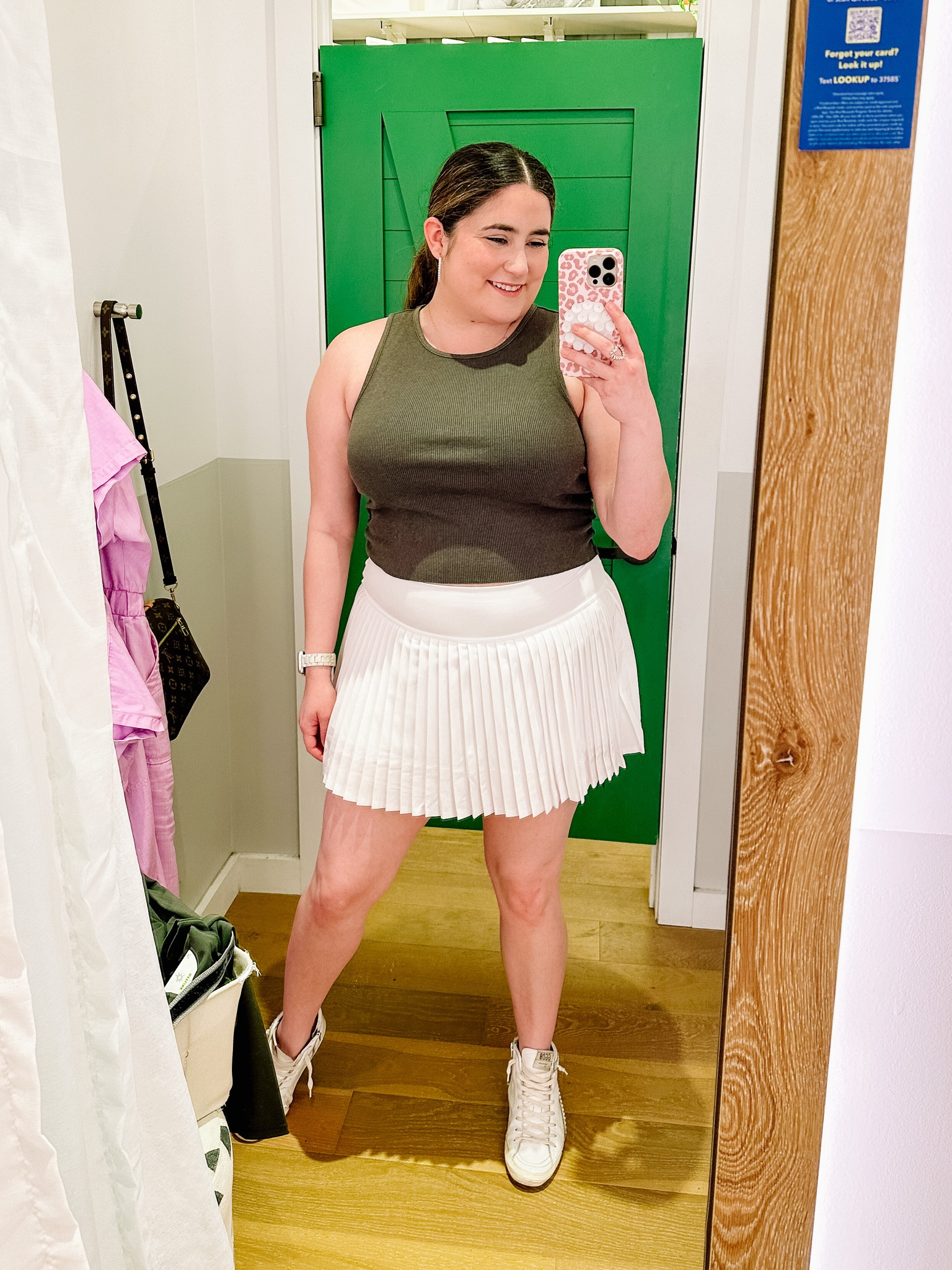 Aerie pleated skirt, mom life, green tank, comfy casual, spring outfit, plus size , mid size

#LTKGiftGuide #LTKSeasonal #LTKcurves