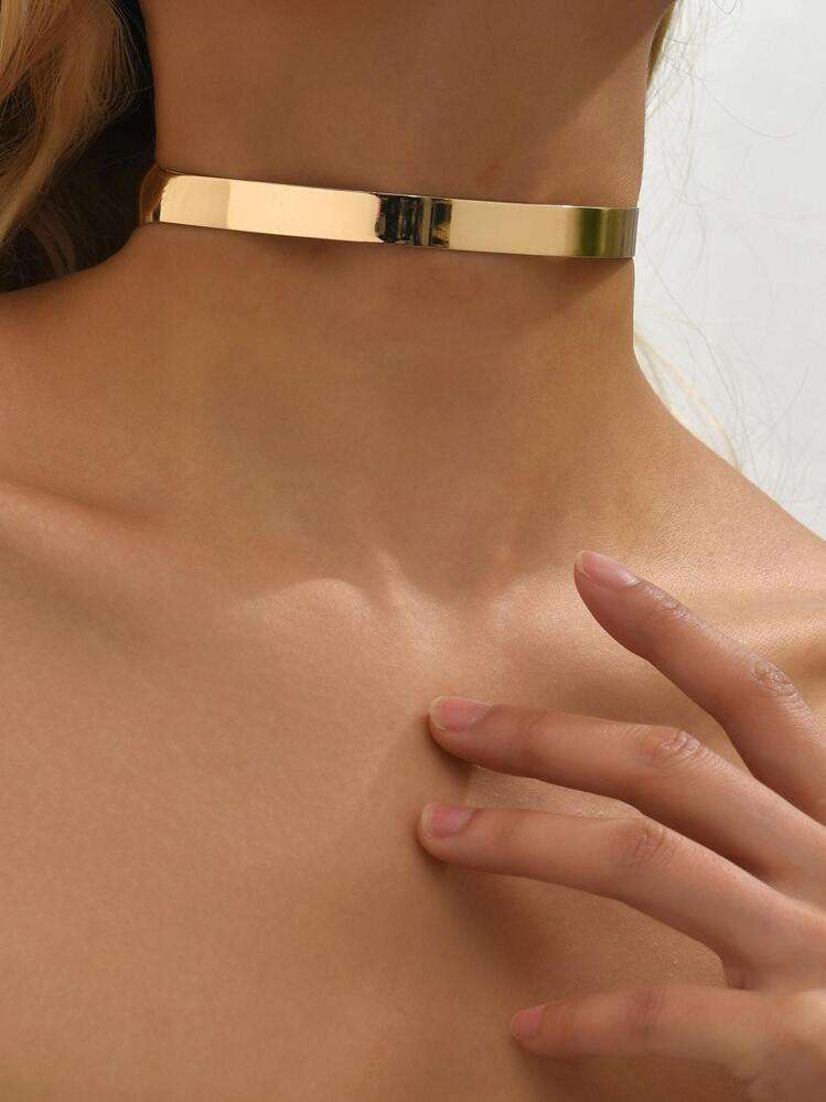 1pc Minimalist Solid Choker | SHEIN