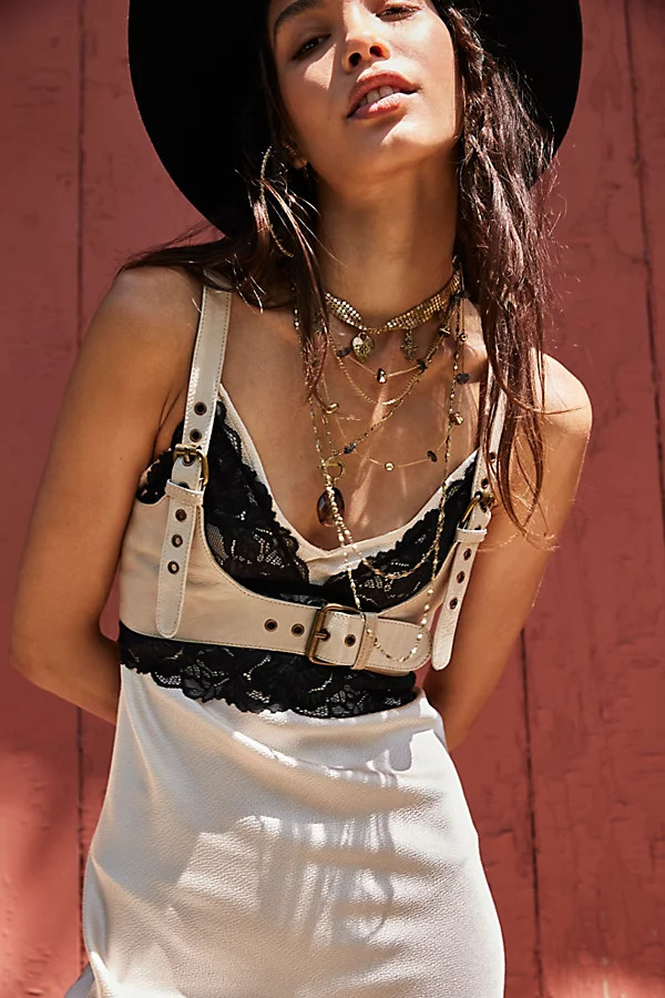Rebel Leather Harness by FP Collection at Free People, Ecru, L | Free People (Global - UK&FR Excluded)