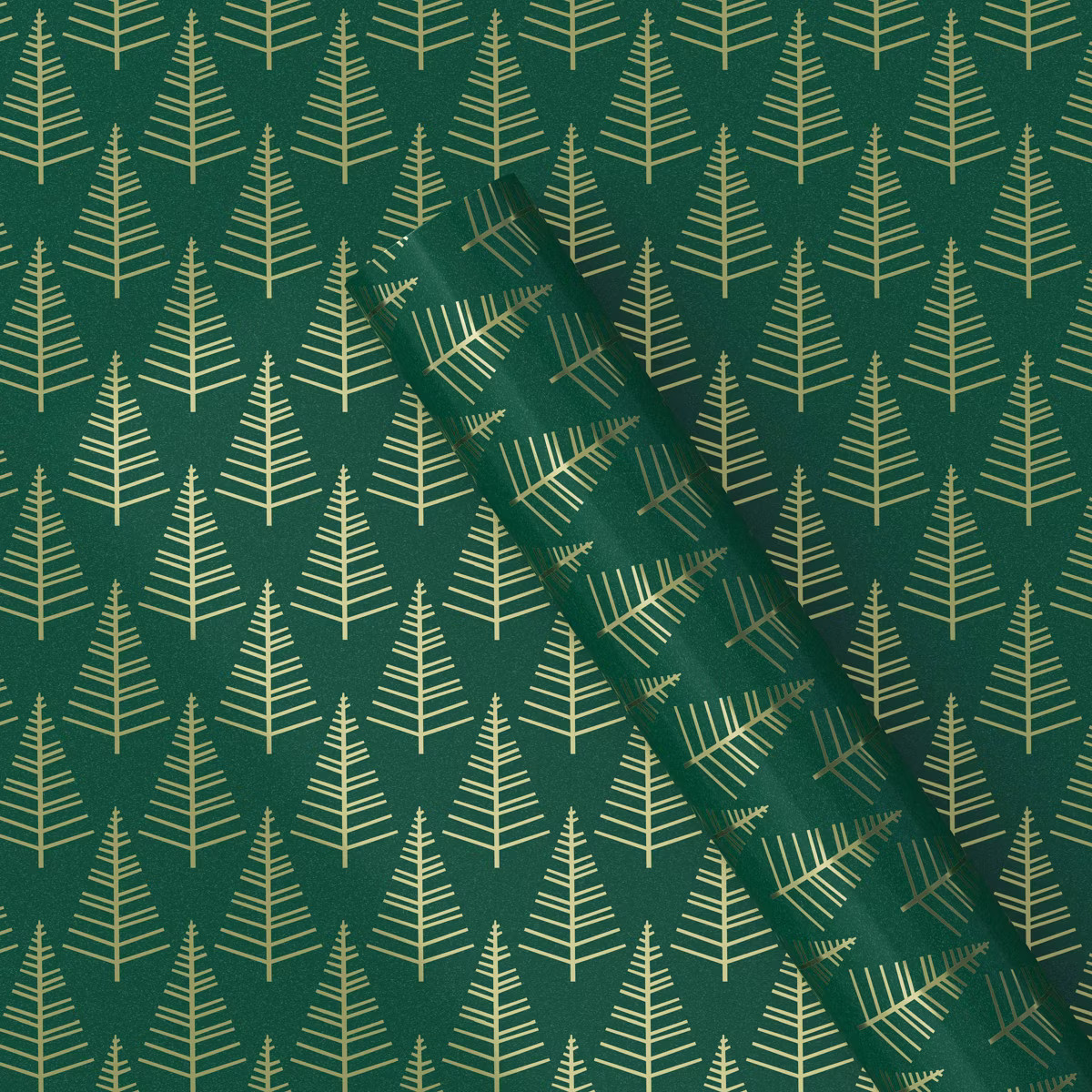 25 sq ft Trees Christmas Gift Wrap Green - Wondershop™ | Target