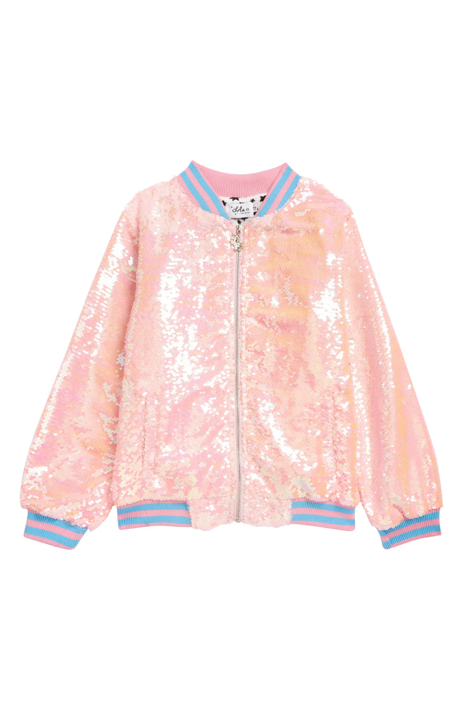 Lola & the Boys Unicorn Sequin Bomber Jacket | Nordstrom | Nordstrom