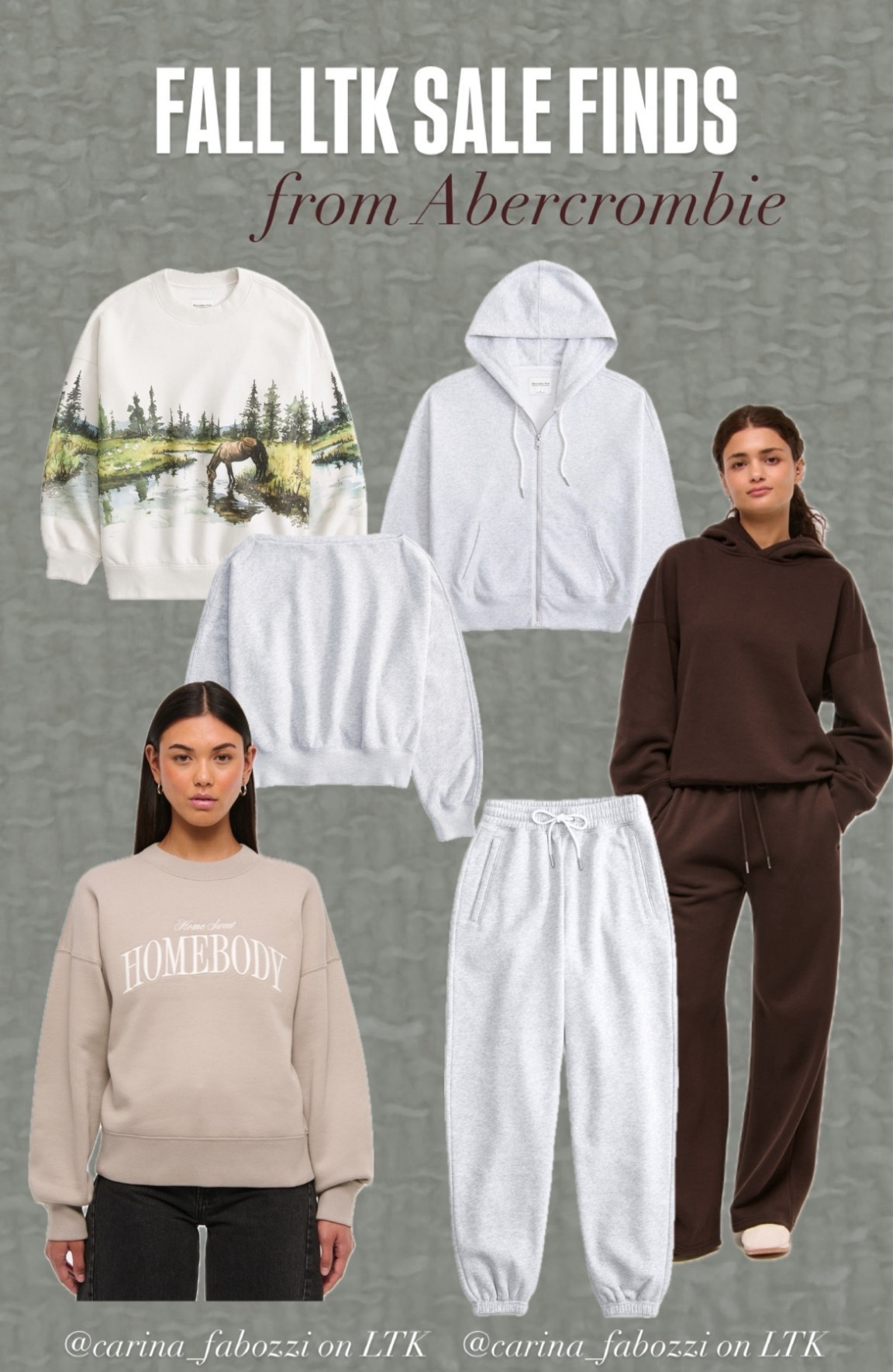 Copy the code + it stacks! LTK fall sale Abercrombie finds - Sunday sweats edition. Cozy finds for cooler months.

Sweatshirt, sweatpants, matching set, homebody, women’s fashion finds, women’s trends, fall fashion, cozy weather, hoodie 

#LTKFallSale #LTKSeasonal #LTKSaleAlert