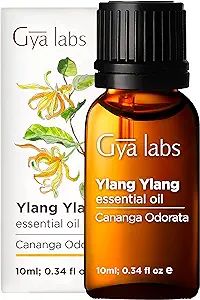 Gya Labs Ylang-Ylang Essential Oil (10ml) - 100% Pure and Natural Therapeutic Grade Ylang Ylang E... | Amazon (US)