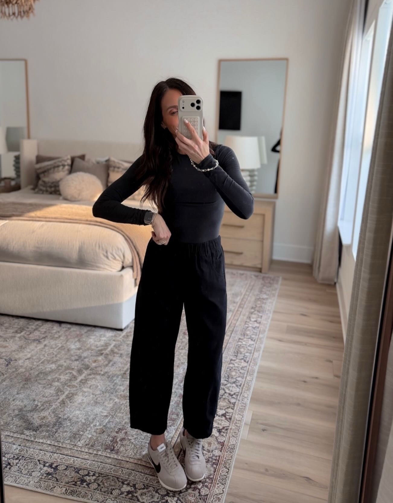 Target new arrivals, barrel leg pants, all in black, spring outfit, Florida winter outfit ideas, annabrstyle

#LTKootd #LTKFindsUnder100 #LTKOver40