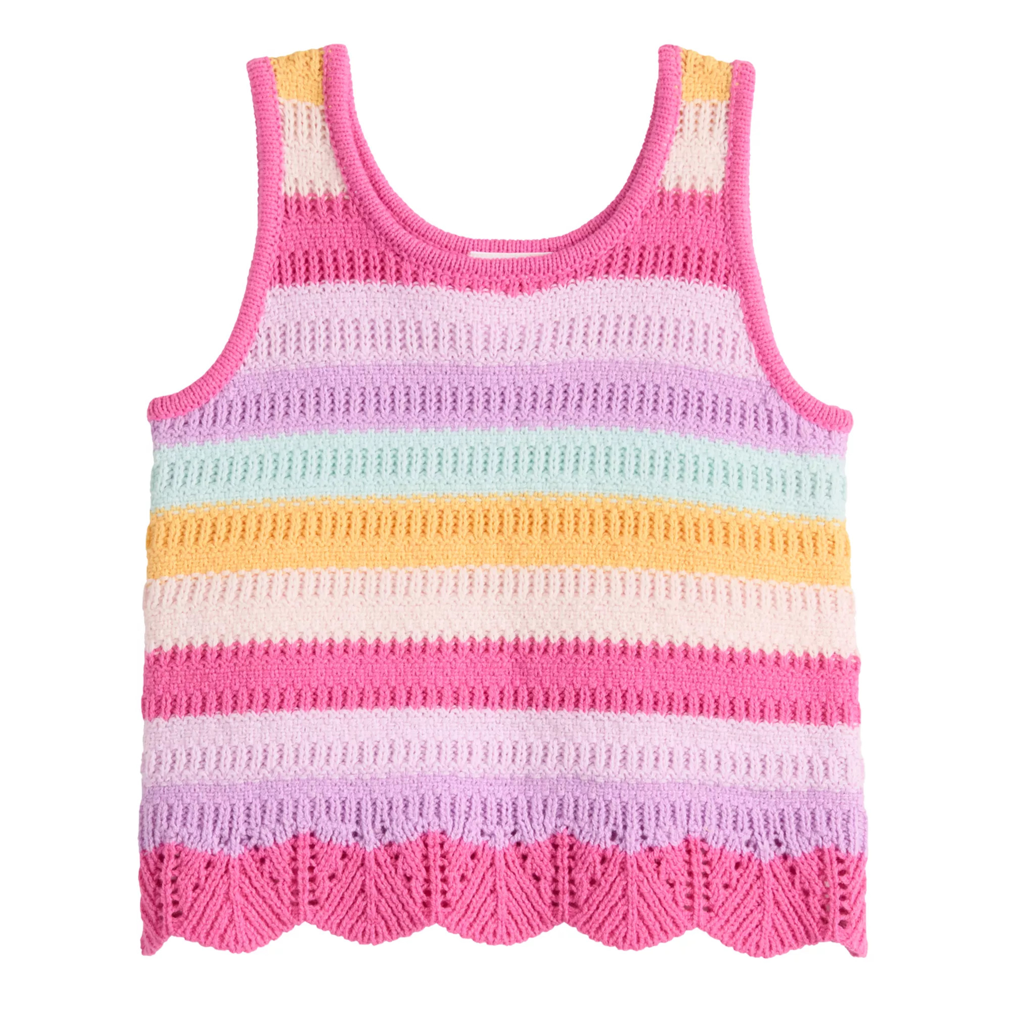 Baby & Toddler Girl Jumping Beans® Mixed Stitch Sweater Tank Top | Kohl's