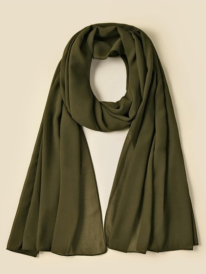 Solid Chiffon Scarf | SHEIN