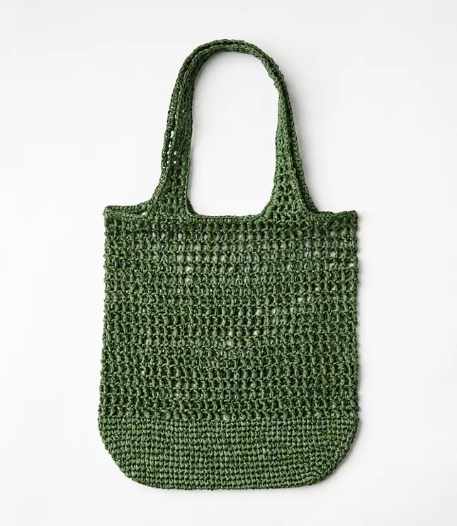 LOFT Beach Straw Tote Bag | LOFT
