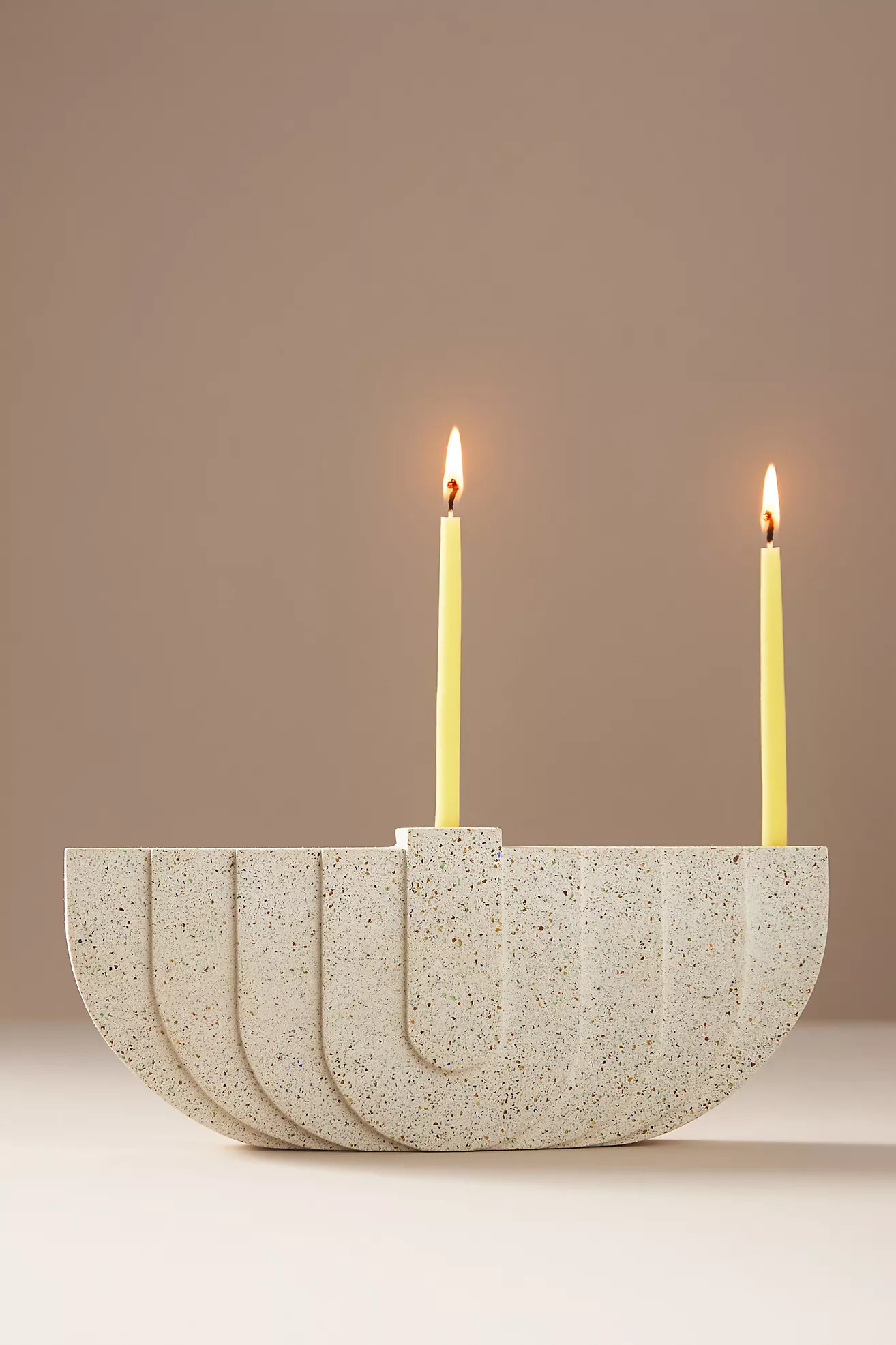 White Cement Menorah | Anthropologie (US)