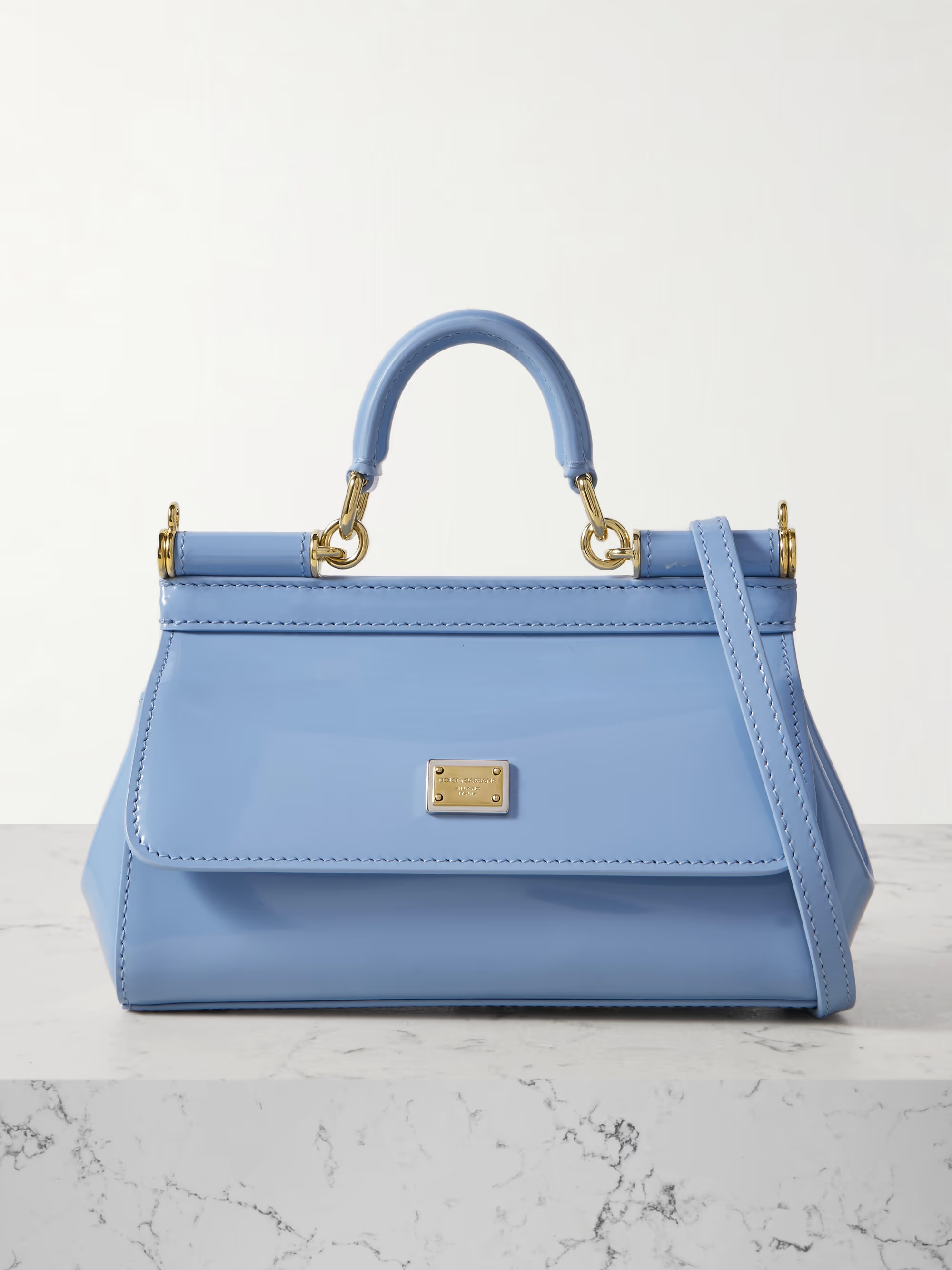 Sicily small patent-leather tote | NET-A-PORTER (UK & EU)