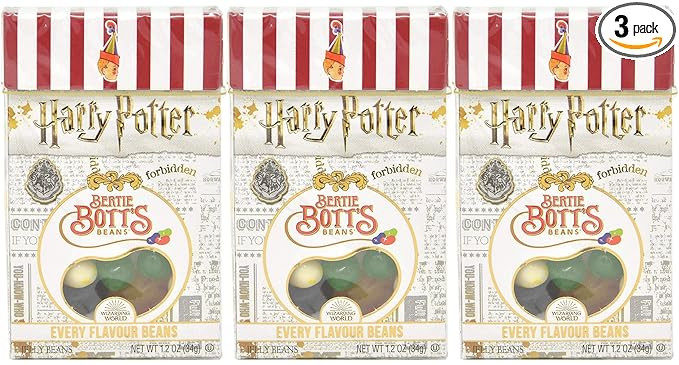 Harry Potter Bertie Bott's Every Flavour Jelly Belly Beans 1.2 OZ (34g) x3 | Amazon (US)
