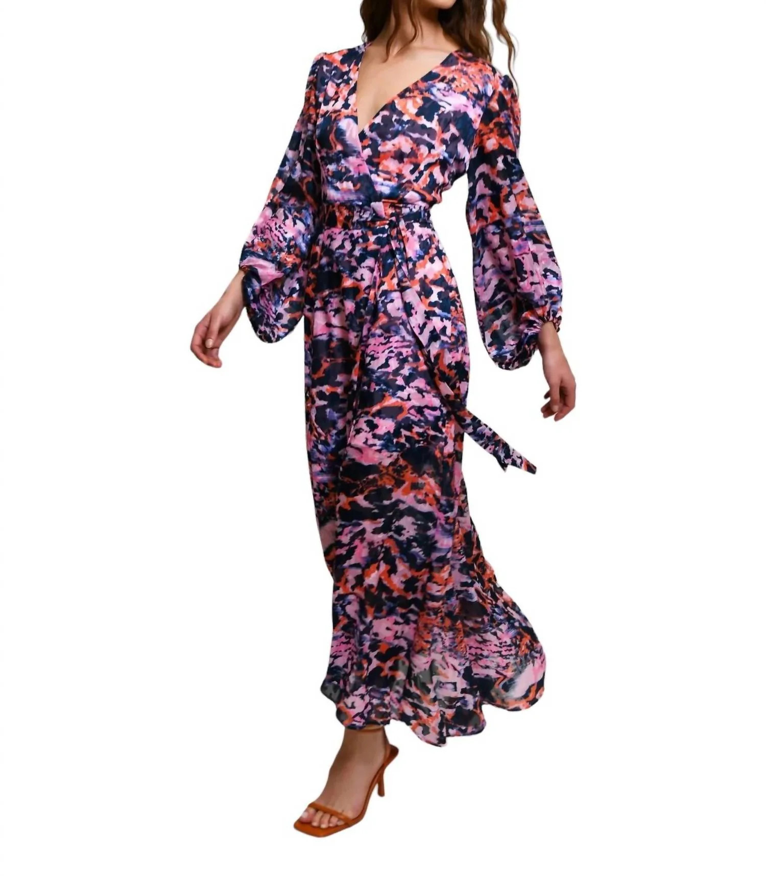 Lindie Dress In Blush Seaside | Shop Simon