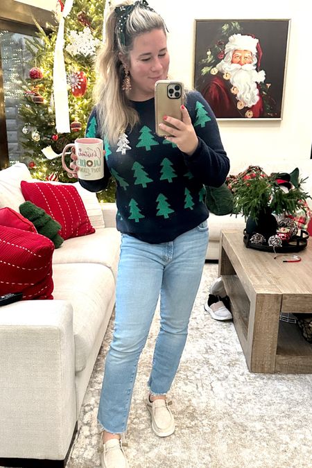 #ootd festive holiday look! The navy
Was last years color but this years red and green are 😍😍

Wearing a small in sweater

Walmart find. Petite. Mom style. Holiday outfit. Holiday sweater. Holiday look. Christmas sweater. Christmas outfit  

#LTKstyletip #LTKHoliday #LTKSeasonal