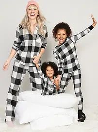 Unisex Sleep & Play Matching Print 2-Way-Zip Footed One-Piece for Baby | Old Navy (US)