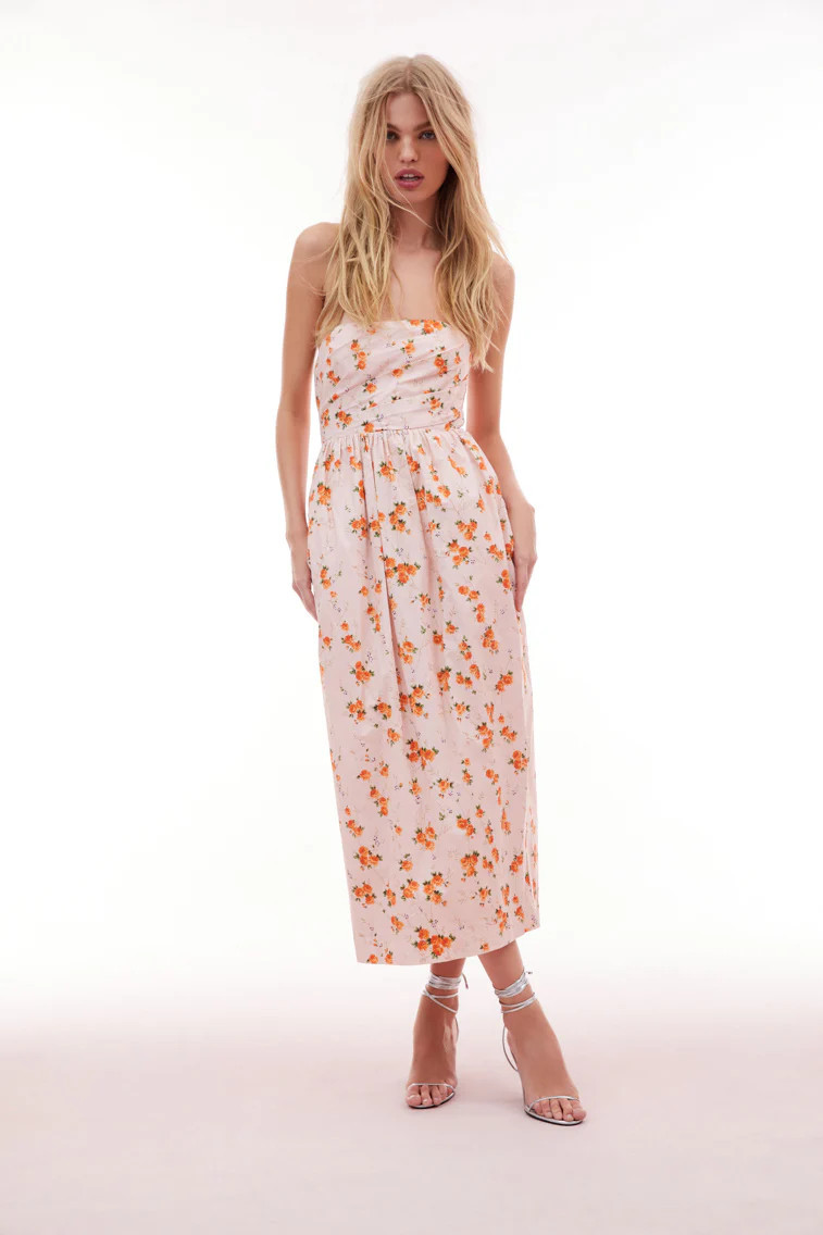 Luxie Floral Midi Dress | LoveShackFancy