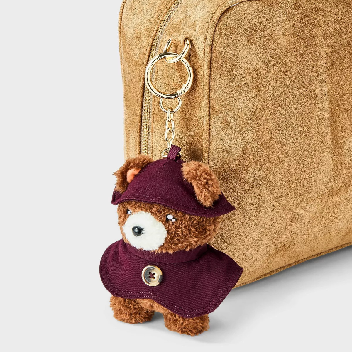 Plush Dressed Bear Bag Charm - A New Day\u2122 Brown | Target