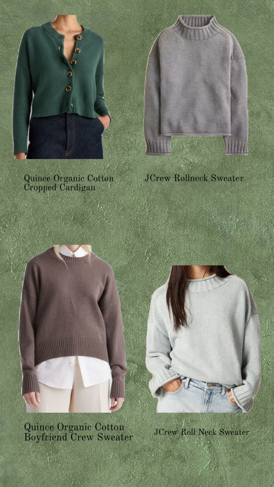 Some of my cotton sweater wishlists 🫶🏻




#LTKSeasonal #LTKStyleTip #LTKItBag