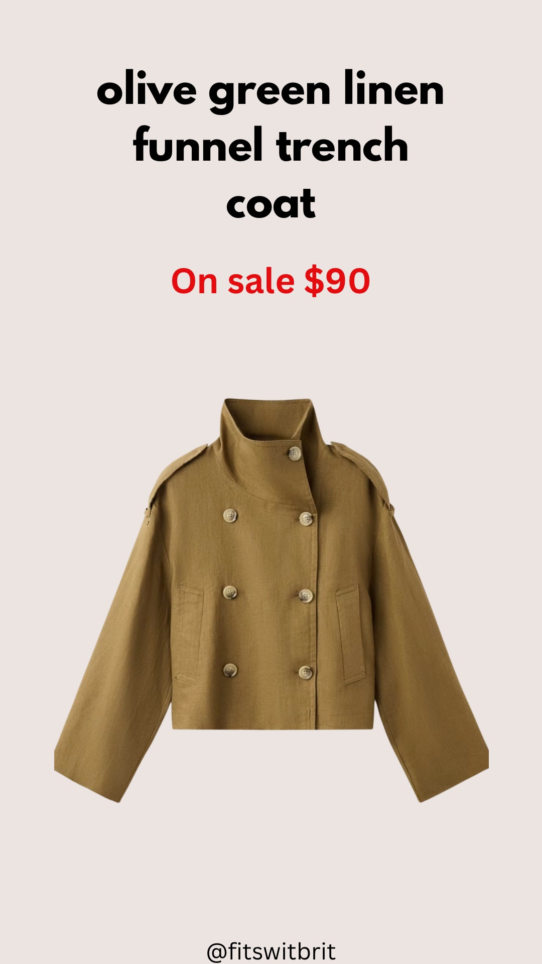 Mango Olive Green Linen Funnel Neck Trench Coat on sale.

#LTKSaleAlert #LTKSeasonal #LTKWorkwear