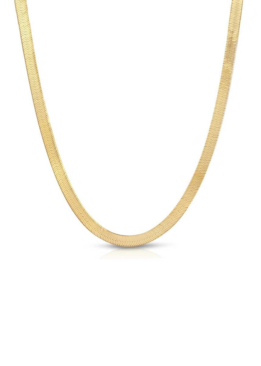 Herringbone Chain - Gold | Alice & Wonder