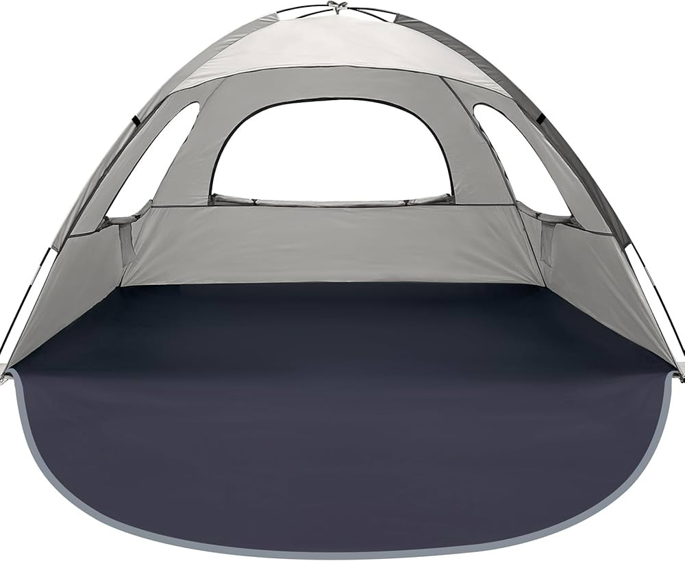 WhiteFang Beach Tent Anti-UV Portable Sun Shade Shelter for 3/4/6/8 Person, Extendable Floor with... | Amazon (US)