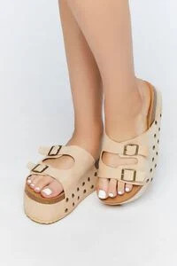 Faux Suede Buckle Platform Sandals | Forever 21 (US)