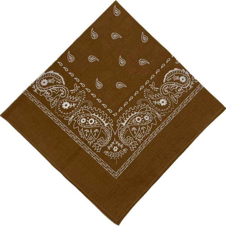 Men's Print Bandana Brown | Walmart (US)