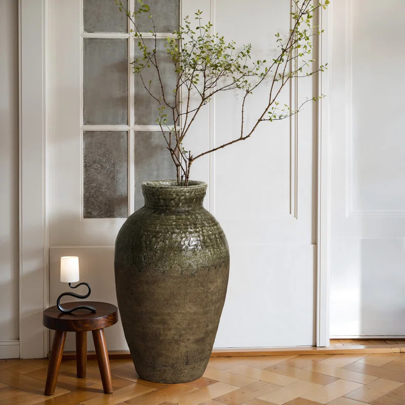 Lark Manor™ Rustic Brown Stoneware 18.5-Inch Tall Indoor and Outdoor Bud Vase & Reviews | Wayfa... | Wayfair North America