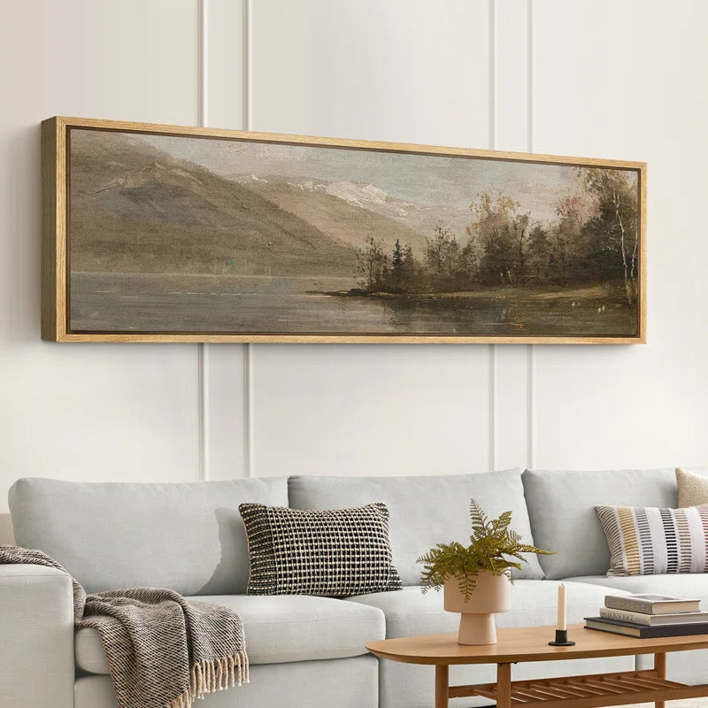 wall26 Serene Abstract Landscape Extra Large Framed Wall Art Oversized Canvas Print | Wayfair | Wayfair North America
