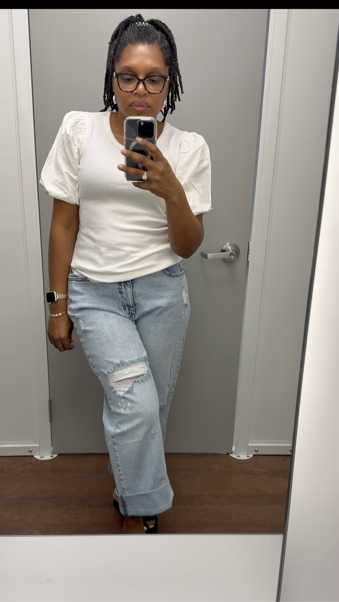 A casual fall outfit with boyfriend jeans styled with lightweight sweaters. Ideal teacher outfit on a casual Friday.

#LTKFindsUnder50